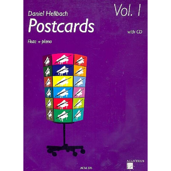 Postcards vol.1 (+CD) for flute and piano