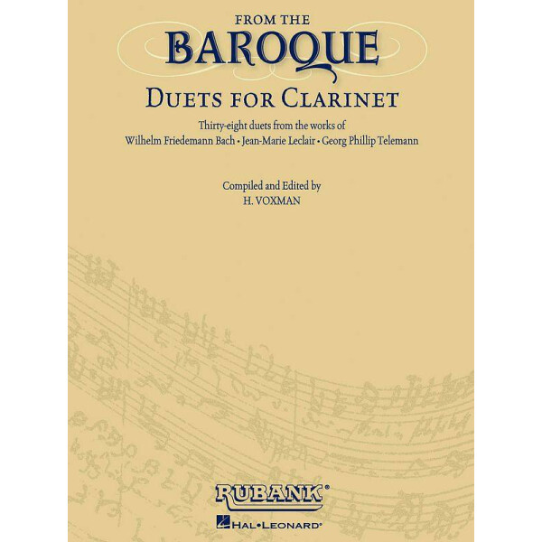 From the Baroque for 2 clarinets