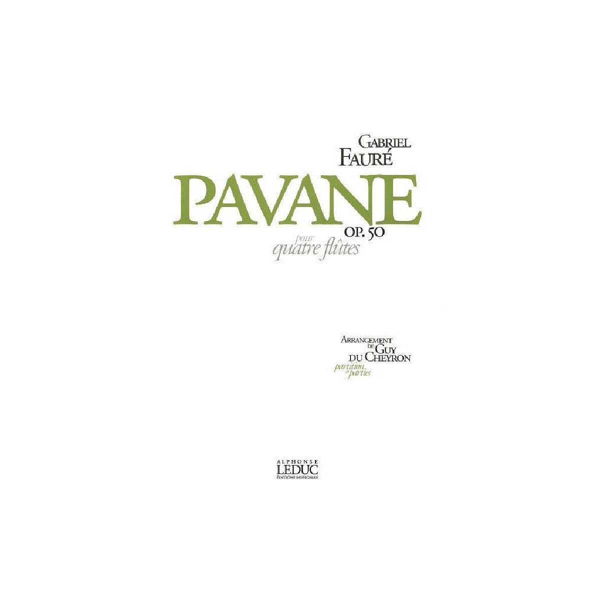 Pavane op.50 pour 4 flutes box