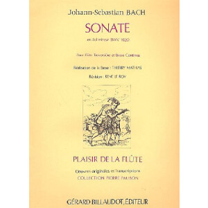 Sonate sol mineur BWV1020 pour