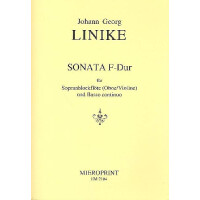 Sonate F-Dur für Sopranblockflöte