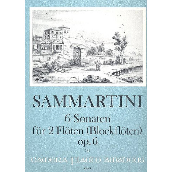 6 Sonaten op.6 für 2 Flöten