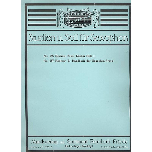 Etüden Band 1 für Saxophon