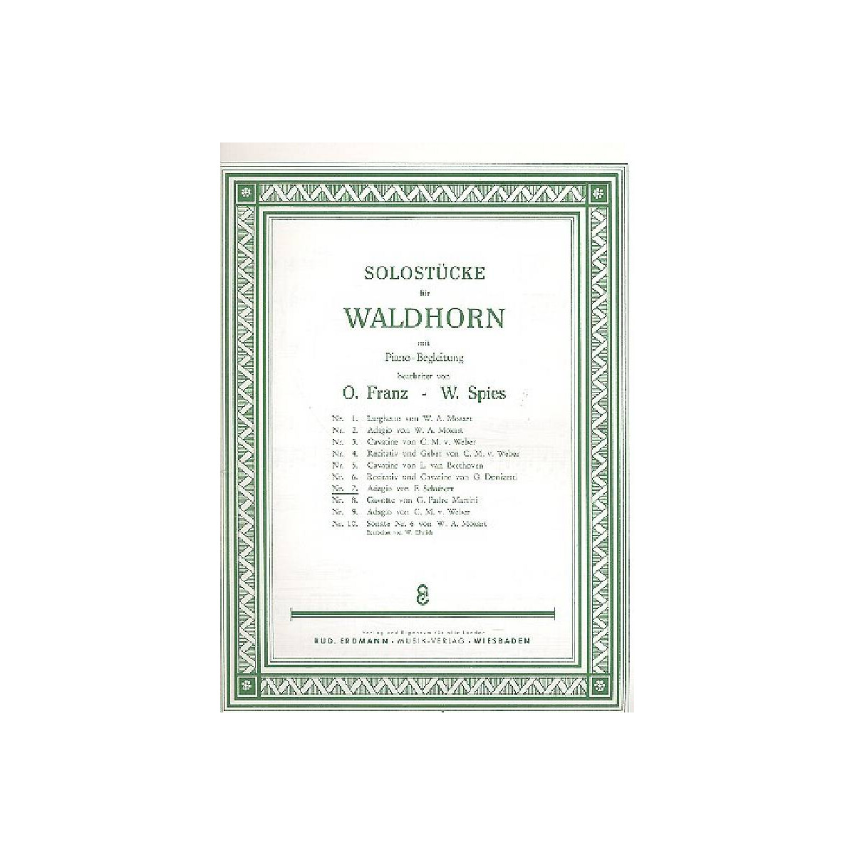 Adagio Nr.7 für Horn und Klavier