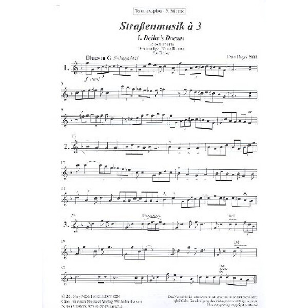 Straßenmusik à 3 Heft 2 für 3 Saxophone