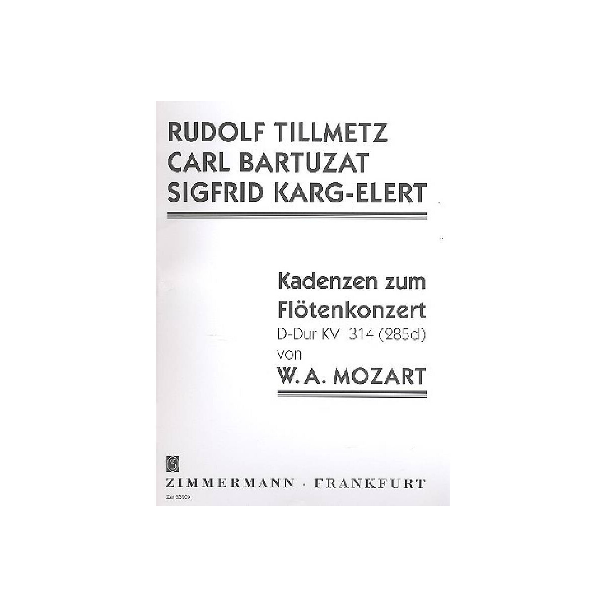 Kadenzen zum Konzert D-Dur KV314 (KV285d)