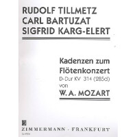 Kadenzen zum Konzert D-Dur KV314 (KV285d)