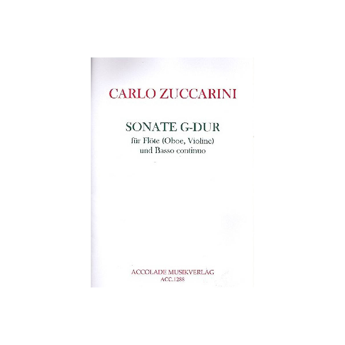 Sonate G-Dur für Flöte (Oboe,  box