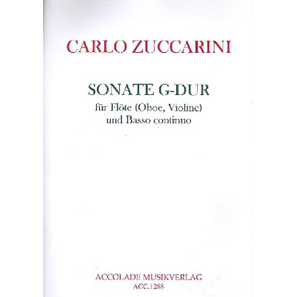 Sonate G-Dur für Flöte (Oboe, Violine)