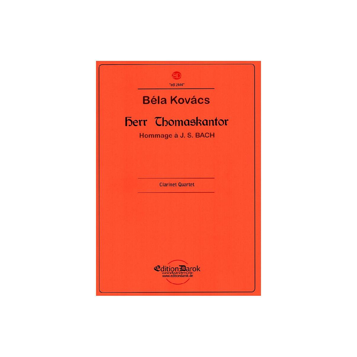 Herr Thomaskantor - Hommage à J.  box