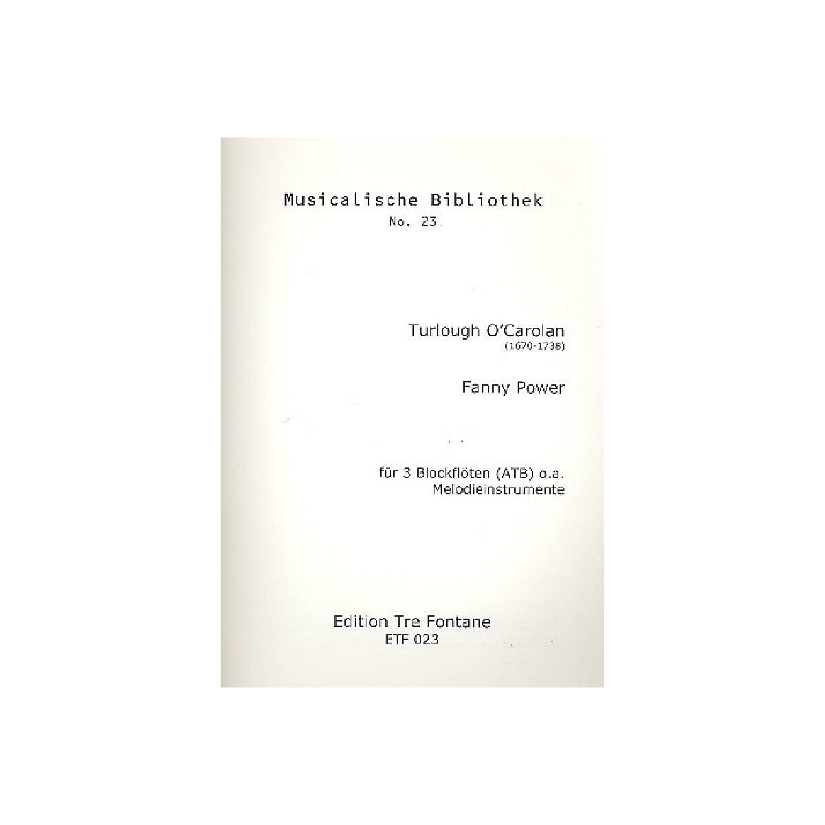 Fanny Power für 3 Blockflöten  box