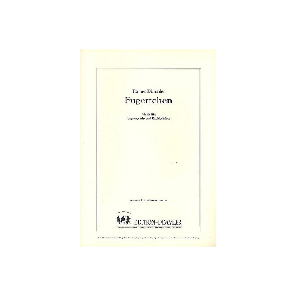 Fugettchen für 3 Blockflöten (SAB)