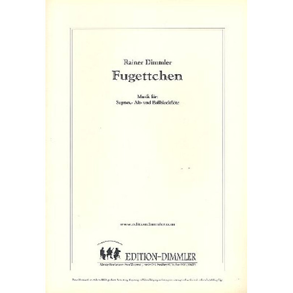 Fugettchen für 3 Blockflöten (SAB)