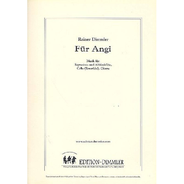 Für Angi für Sopranino- und