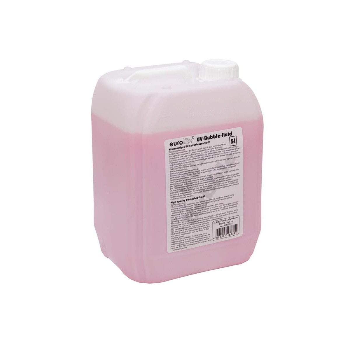 Eurolite UV bubble fluid 5l red