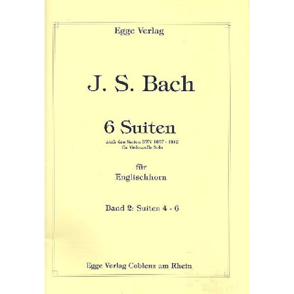 6 Suiten Band 2 (Nr.4-6)