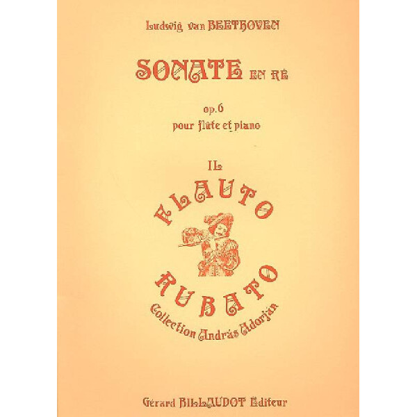 Sonate en re majeur op.6 pour flute