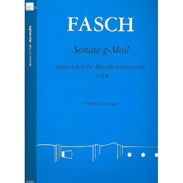 Sonate g-Moll für 4 Blockflöten (Ensemble)