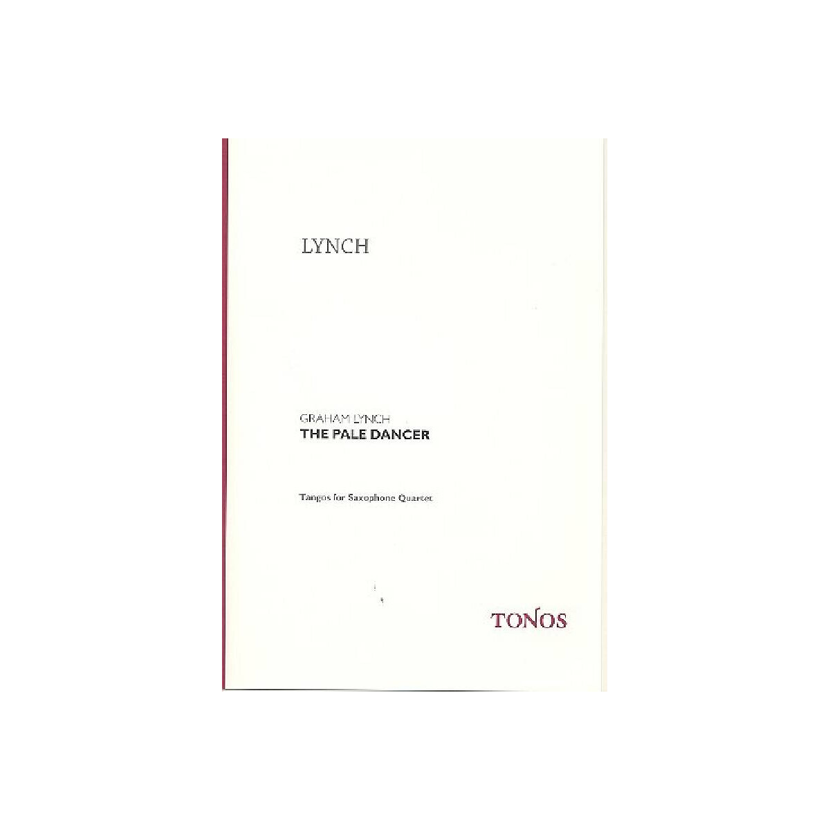 The Pale Dancer for 4 saxophones box