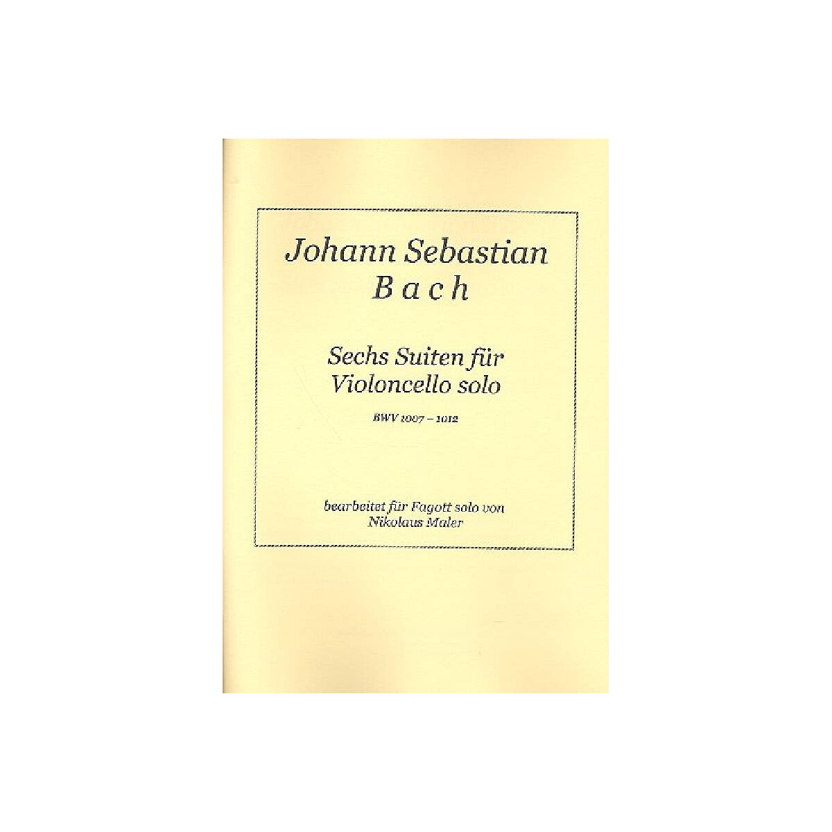 6 Suiten für Violoncello BWV1007-BW box
