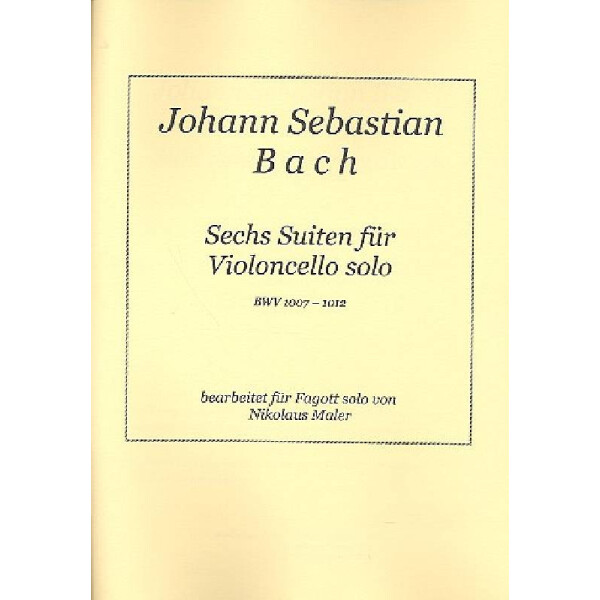 6 Suiten für Violoncello BWV1007-BWV1012