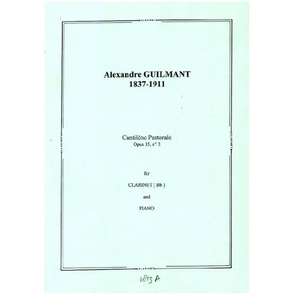 Cantilène pastorale op.15,3