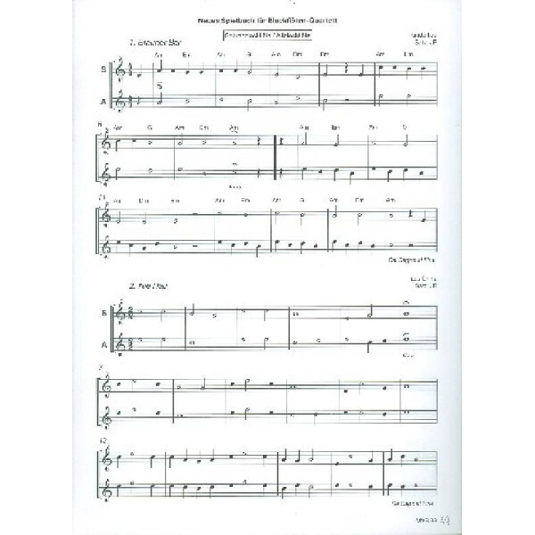 Neues Spielbuch für Blockflöten-Quartett