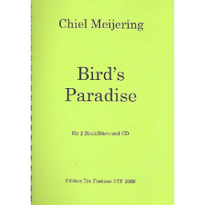 Birds Paradise (+CD) für 2 Blockflöten