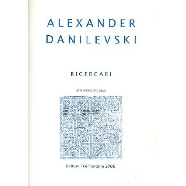 Ricercari für Altblockflöte