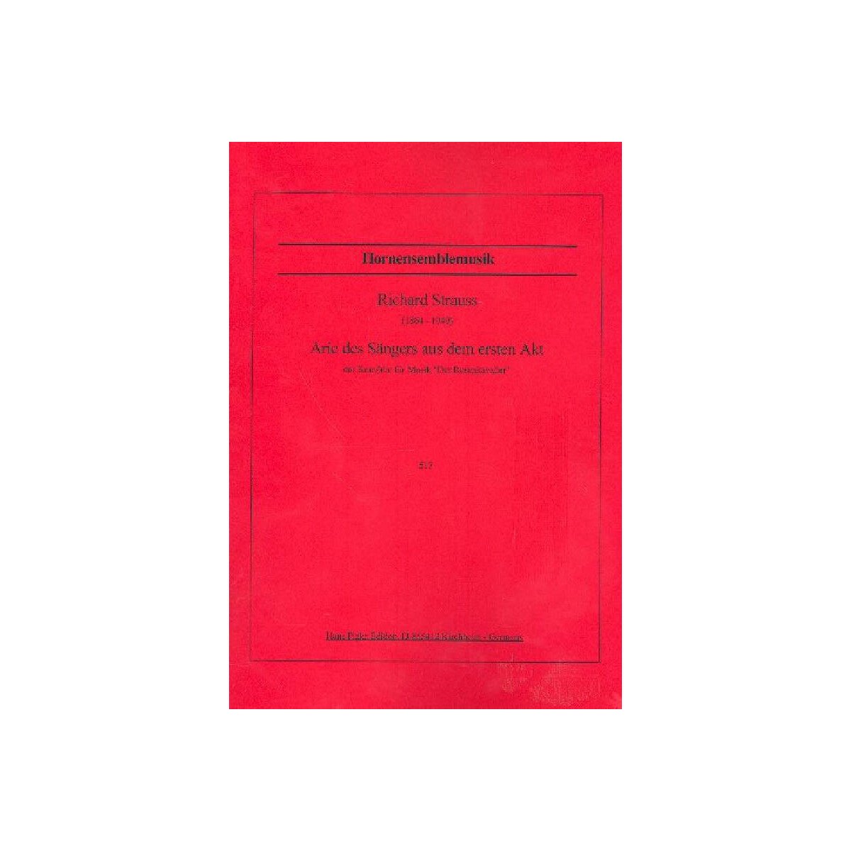 Arie des Sängers aus dem ersten Akt box