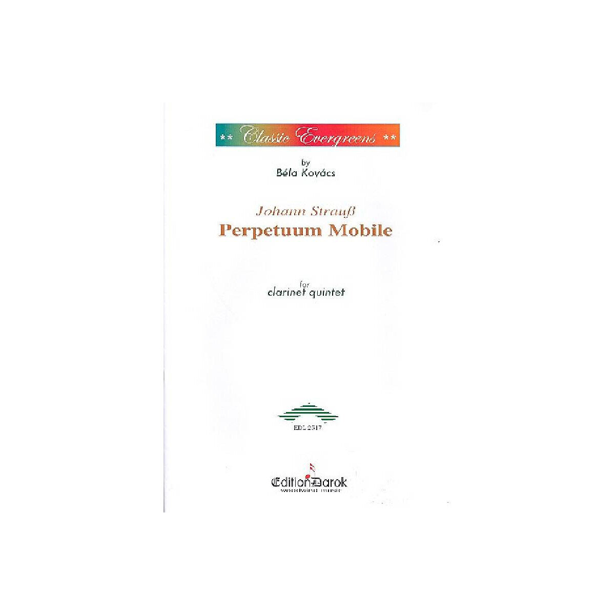 Perpetuum mobile for clarinet in Eb, box