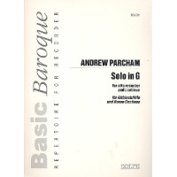 Solo-G-Dur für Altblockflöte und Bc