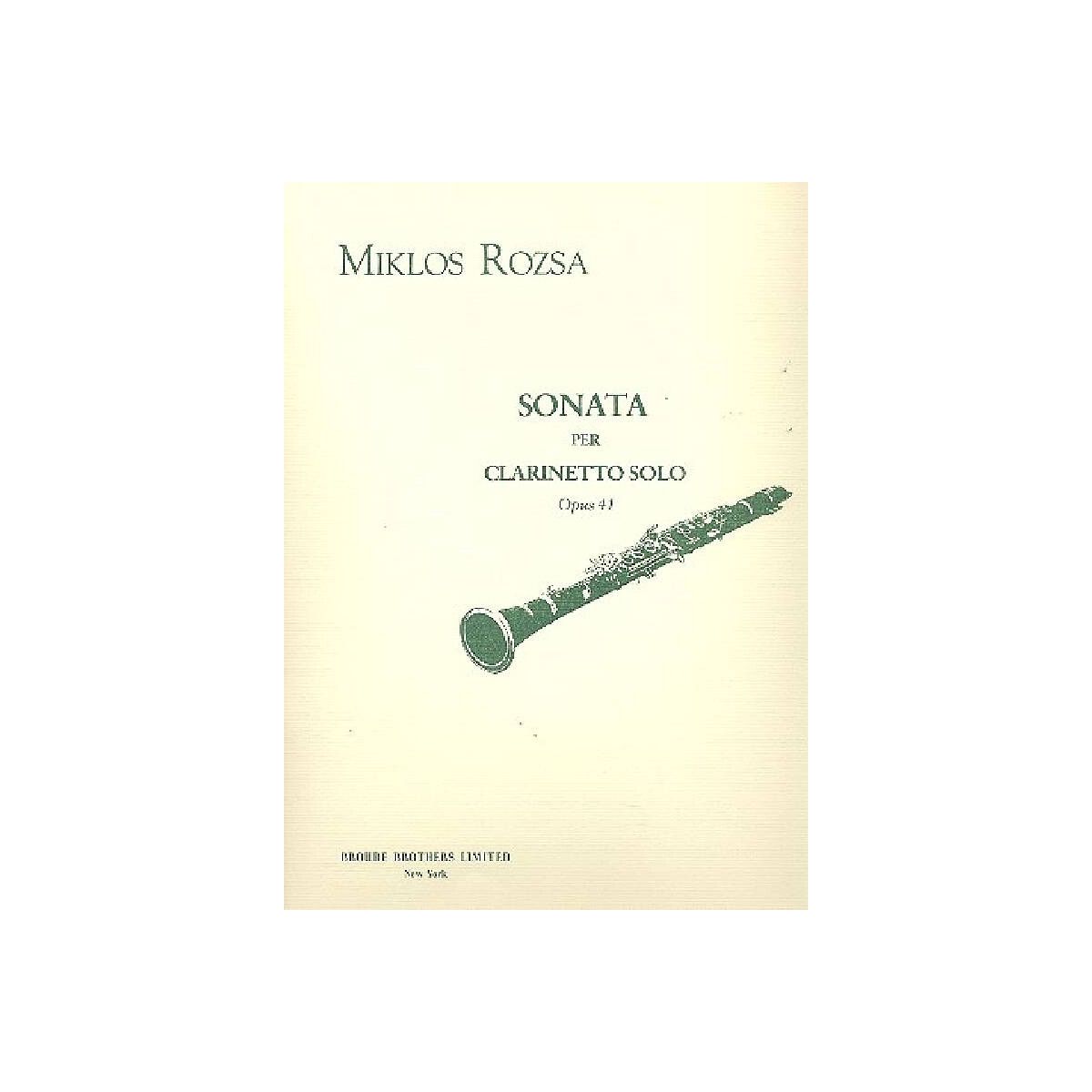 Sonata op.41 for clarinet
