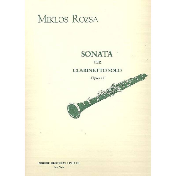 Sonata op.41 for clarinet