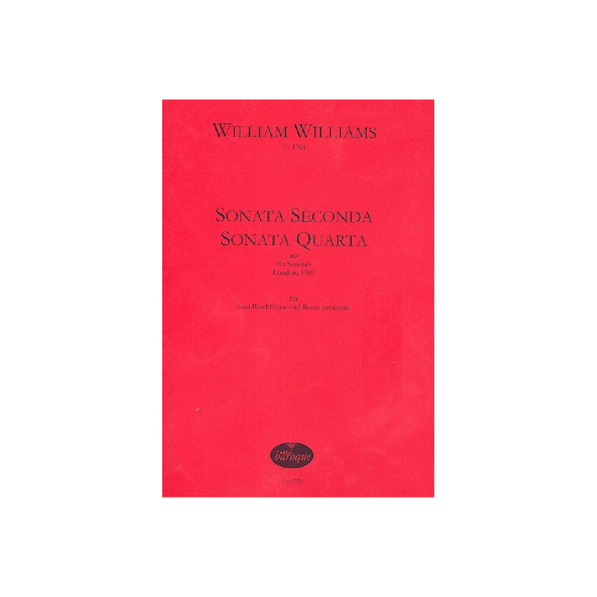 2 Sonaten für 2 Blockflöten und Bc