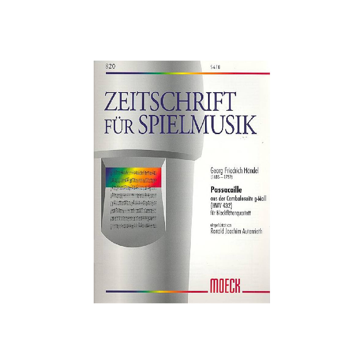 Passacaille g-Moll HWV432 für 4 Blo box