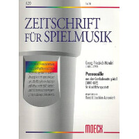 Passacaille g-Moll HWV432 für 4 Blockflöten