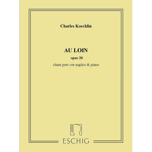 Au loin op.20 chant pour