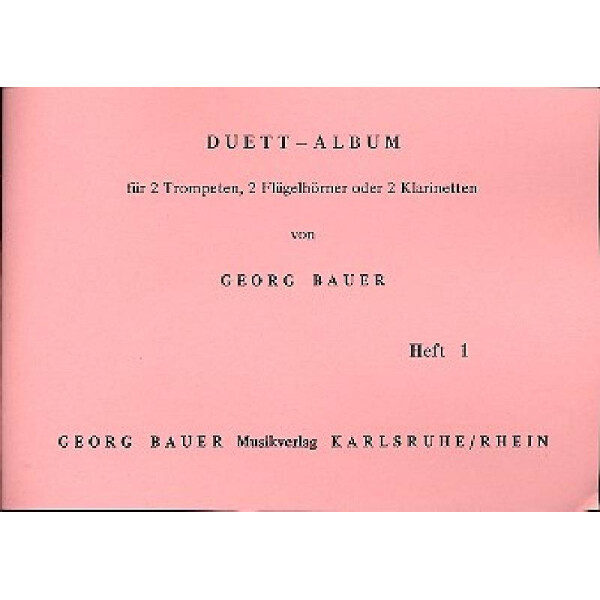 Duett-Album Band 1 für 2 Trompeten