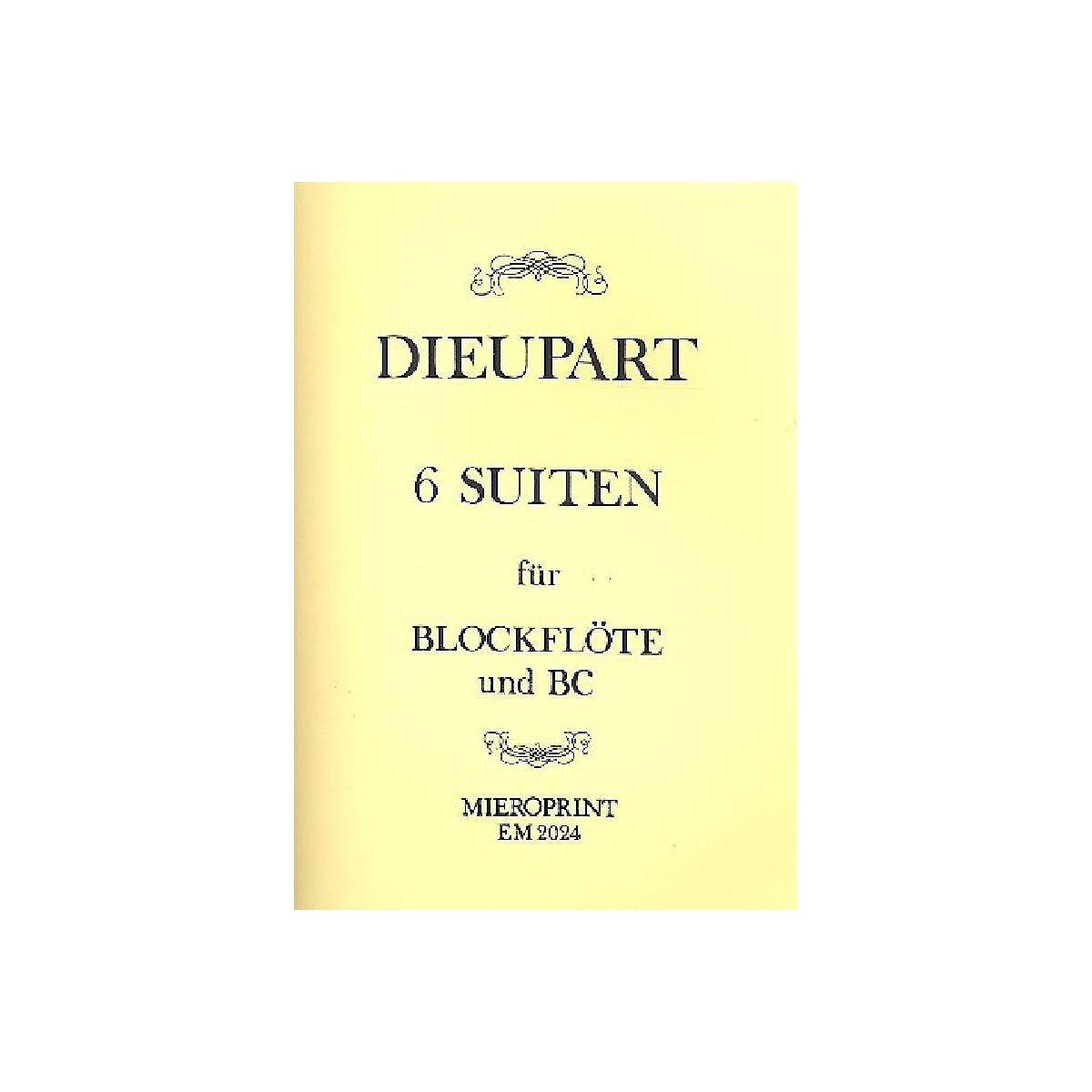 6 Suiten für Blockflöte und Bc box