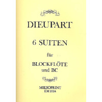 6 Suiten für Blockflöte und Bc