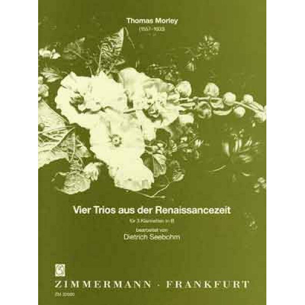 4 Trios aus der Renaissancezeit für 3 Klarinetten in B