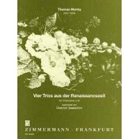 4 Trios aus der Renaissancezeit für 3 Klarinetten in B