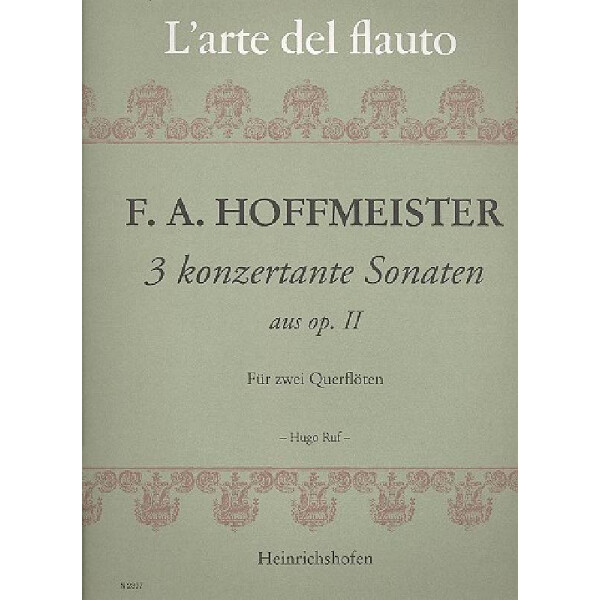 3 konzertante Sonaten aus op.2