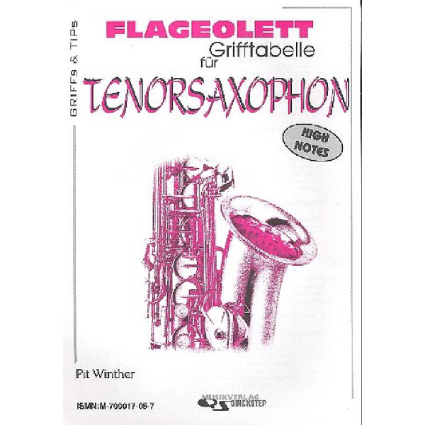 Flageolett-Grifftabelle