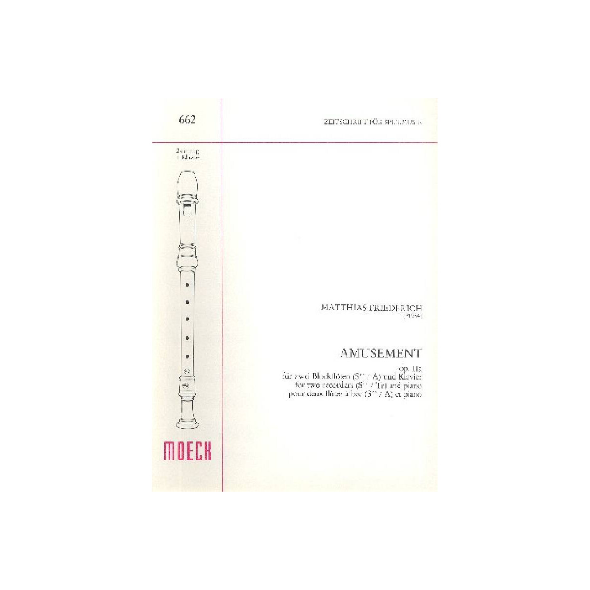 Amusement op.11a für Sopranino,