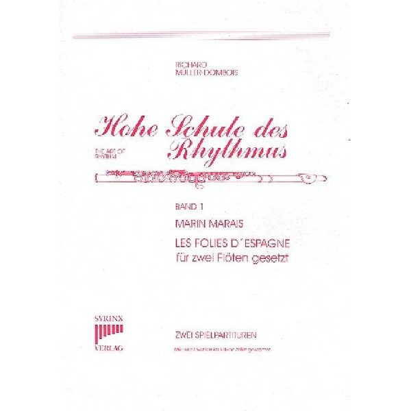 Les folies dEspagne für 2 Flöten