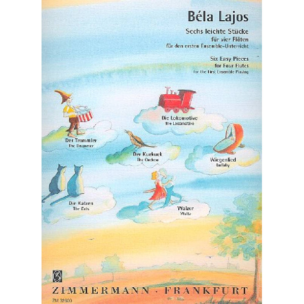 6 leichte Stücke für 4 Flöten