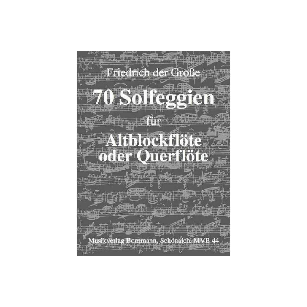 70 Solfeggien für Altblockflöte