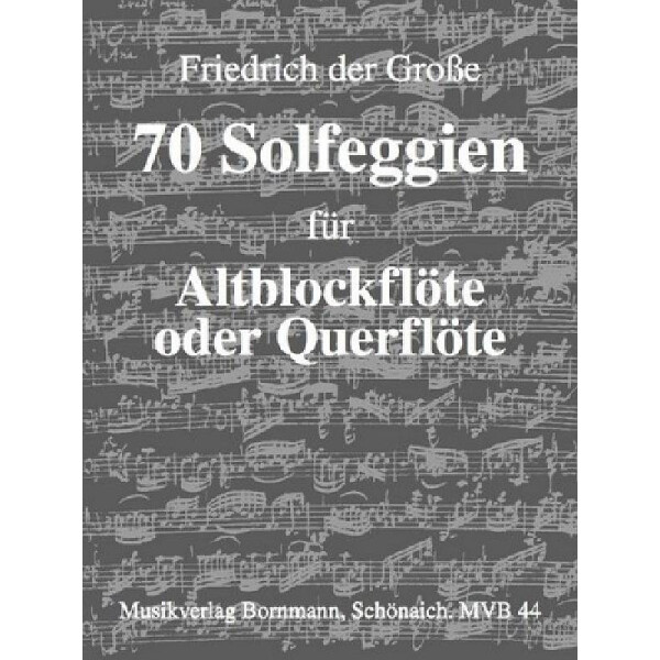 70 Solfeggien für Altblockflöte